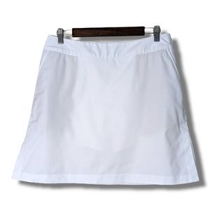 Adidas Golf Skort Clima Cool Women's Size 10 White Shorts under Skirt